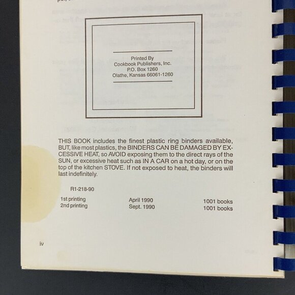 Mystic Mountain Memories: A Mother-Son Cookbook By Josie & Jerry Minerich 1990 - Picture 5 of 14